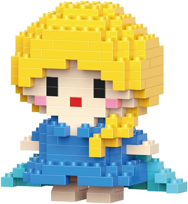 Micro Mini Building Blocks Anime Character Set (500+ Pieces), Ages +14 (3 Pack) 2)