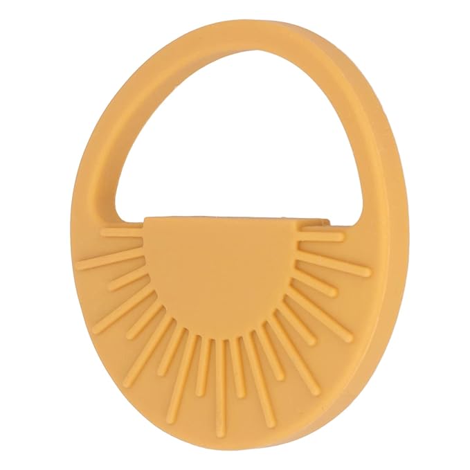 Garosa Baby Silicone Teether Toy Safe Semi Circular Sun Easy Teething(003 Yellow