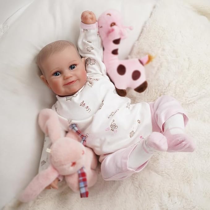 17-20 Inch Reborn Baby Dolls Clothes - Newborn Baby Doll Matching Outfit Accessories Gift Set