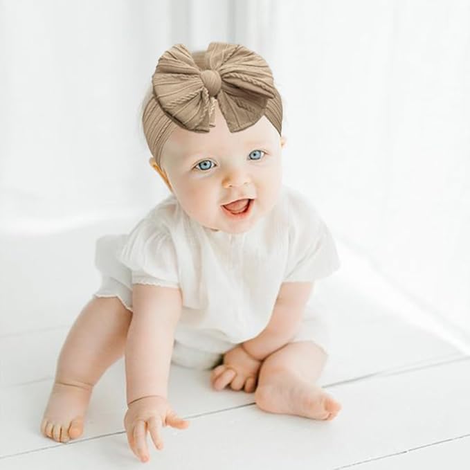 C횋LLOT 2024 Super Stretchy Soft Handmade Headbands with Double Bows 6 (Desert)