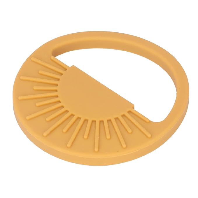 Garosa Baby Silicone Teether Toy Safe Semi Circular Sun Easy Teething(003 Yellow