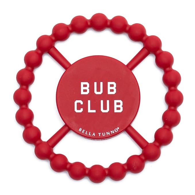 Bella Tunno Happy Teether ??Soft & Easy Grip Baby Teether Toy, Silicone Teether Ring to Help Soothe Gums