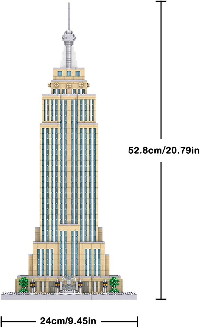 dOvOb Architecture Empire State Building Micro Blocks Set(3819PCS) - World