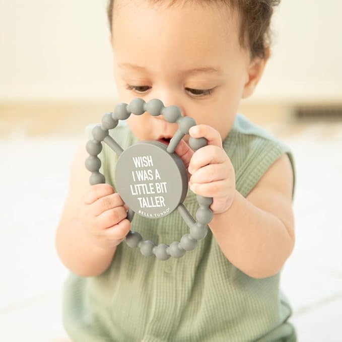 Bella Tunno Happy Teether ??Soft & Easy Grip Baby Teether Toy, Silicone Teether Ring to Help Soothe Gums
