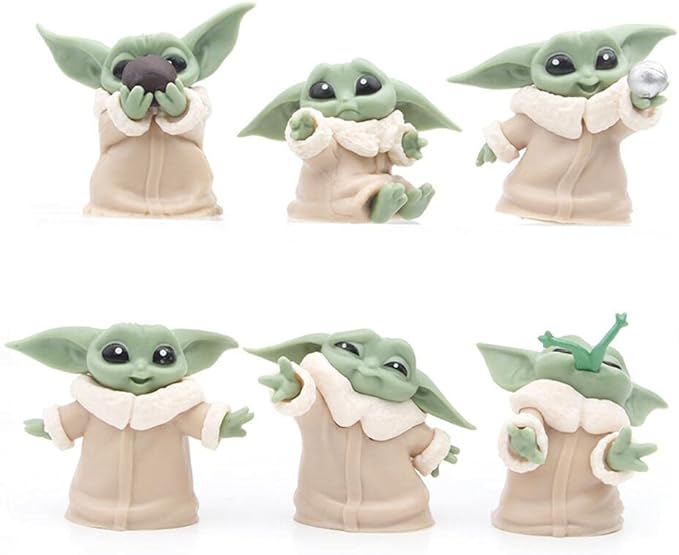 ZKTSRY 6-Pack Yoda Gifts,2.2-Inch Yoda Doll