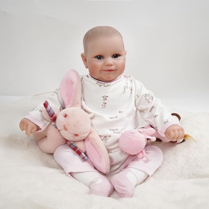 17-20 Inch Reborn Baby Dolls Clothes - Newborn Baby Doll Matching Outfit Accessories Gift Set