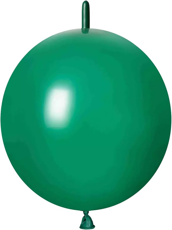 10 Inch Dark Green Link Balloon 50 Pcs Quick Linkable