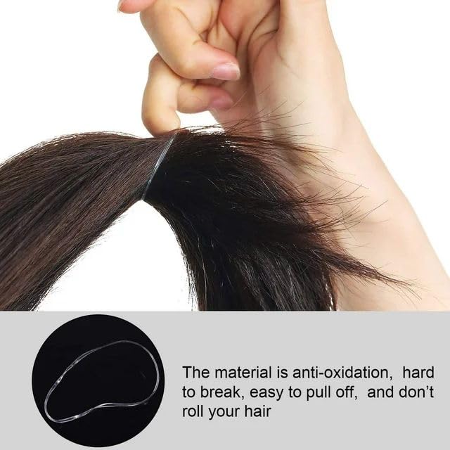 1000 Clear Mini Rubber Bands, Soft Elastic Hair Ties