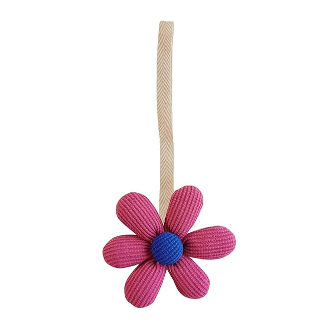 1Pc White Stylish Flower Pacifier Pendant Fashionable Pacifier Holder Ornament Keep Your Pacifier Secure and Fashionable Gift Soft Cloth Pacifier Leash,Pacifiers