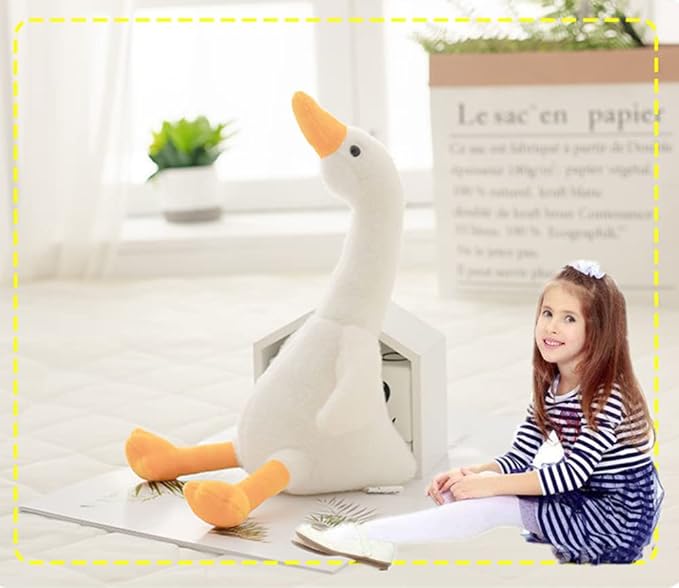 NatureMan 19.7" Swan Stuffed Animal, Cute Soft Goose Toy Plushie Pillow Doll ThrowHugging Cushion Birthday Gifts - Perfect Companion for Kids