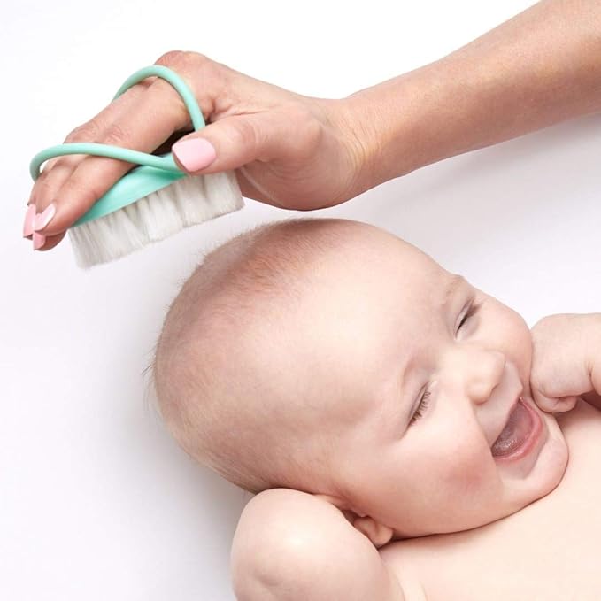Frida Baby Infant Head-Hugging Baby Hairbrush and Comb Set, Newborn and Up