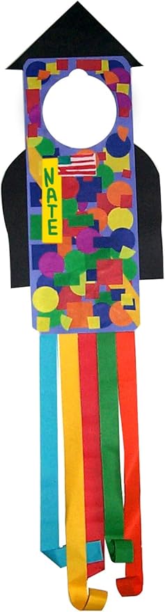 Hygloss Products Bright Cardstock Door Hangers - DIY Door Tag 10-12 Bright 4??x 11?? Assorted 12 Pack