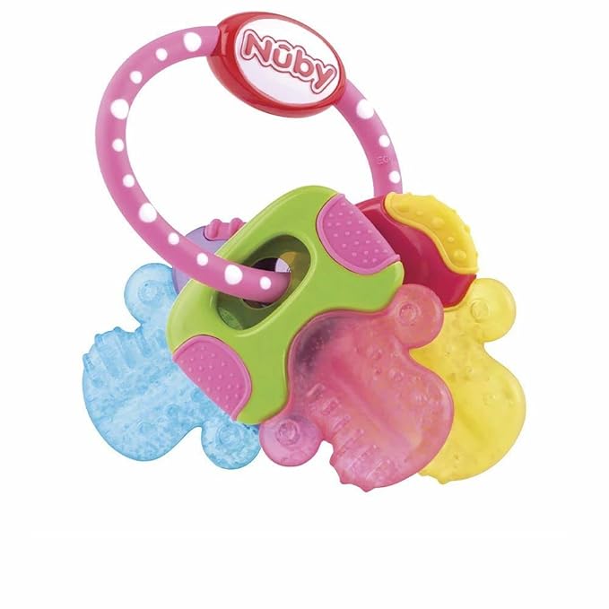 Nuby Ice Gel Teether Keys, 1 Count (Pack of 1)
