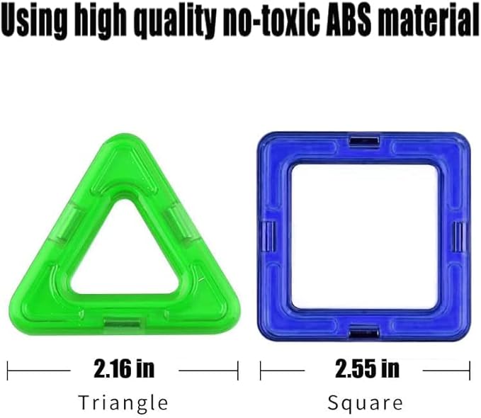 Magnetic Blocks Tough Building Tiles STEM Toys for 3+ Year (D-14)