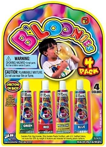 JA-RU Original Bloonies Plastic Bubbles Kids Toys(12 Pack, 48 Tube) 771-12A