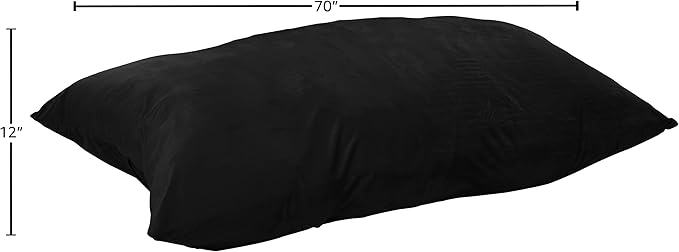 Sofa Sack Bean Bag Chair Cover, 7-5-feet, Black