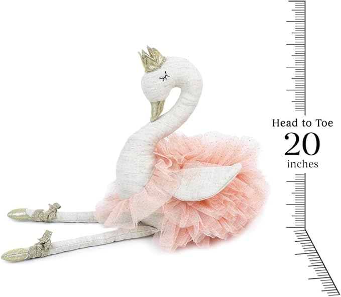 MON AMI Layla The Ballerina Doll | Swan Stuffed Animal 20 Inches