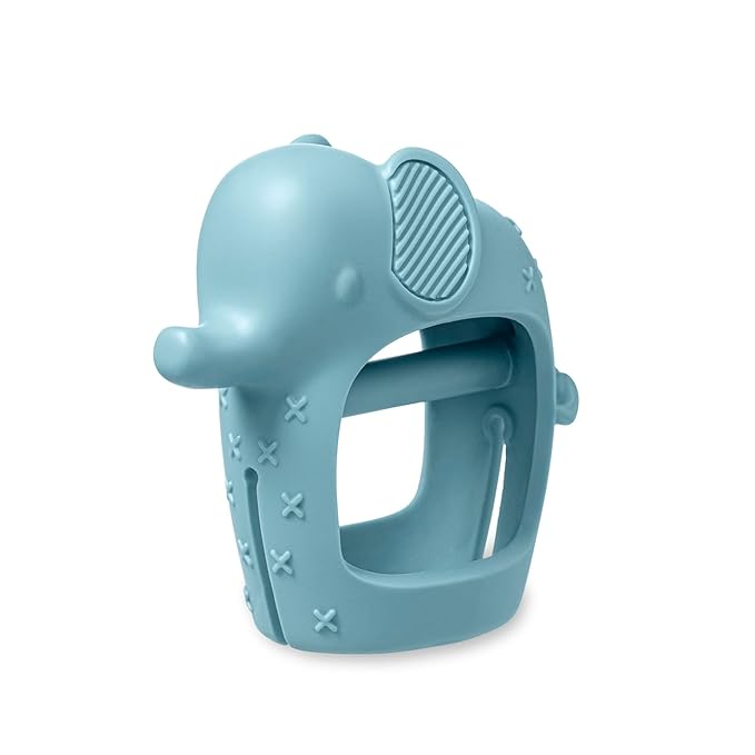 Itzy Ritzy Bitzy Grip Hand Teether - Silicone Teether for Babies 3 Months