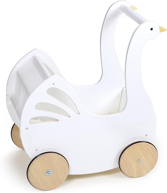 Tender Leaf Toys - Sweet Swan Pram 18m +