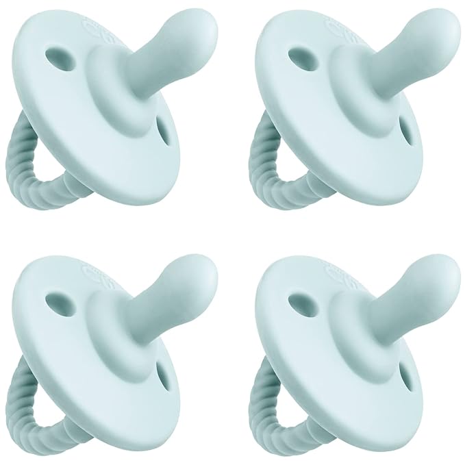 Pacifier Soother Baby 4 Pack of Pacifiers Newborn Teething 100% 0-18 Months