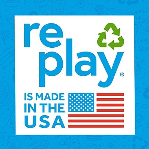 Re-Play Made in USA Toddler Forks and Spoons, Pack of 8 Without Carrying Case - 4 Kids Forks with Rounded Tips and 4 Deep Scoop Toddler Spoons - 0.2" Thick Toddler Utensils, Preschool