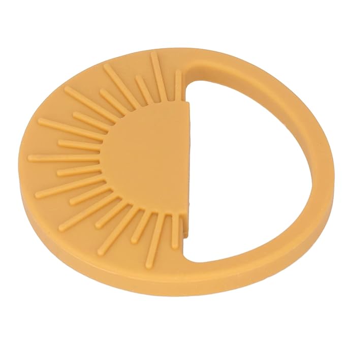 Garosa Baby Silicone Teether Toy Safe Semi Circular Sun Easy Teething(003 Yellow
