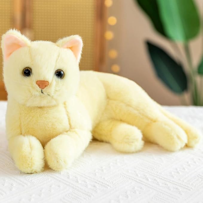 Home Decor Cat Plush Plush Cat Doll, Realistic Soft Plush Cat for Kids Boys and Girls 12 Inch)