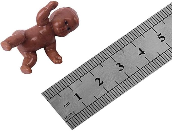 1.2" King Cake Babies Mini Plastic Babies for Baby Shower