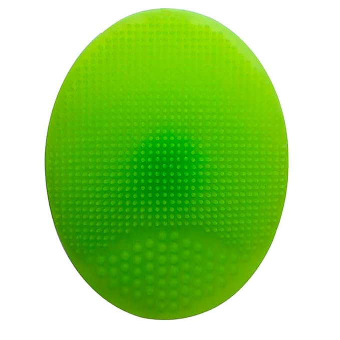 Baby Bath Brush, Baby Cradle Cap Brush, Silicone Massage Brush, Baby Comb, Children's Comb(3pcs) (Green)