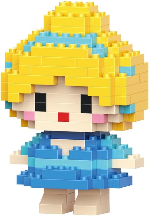 Micro Mini Building Blocks Anime Character Set (500+ Pieces), Ages +14 (3 Pack) 18)