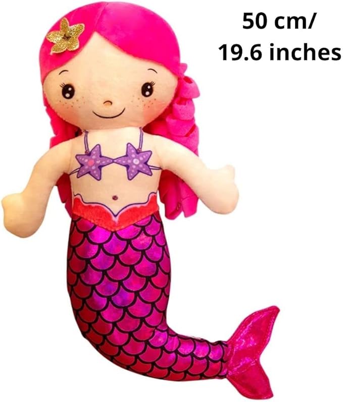 Mermaid Soft Plush Doll Princess for Girls Toddlers & Babies, Mermaid Gifts for Girls 50 cm)