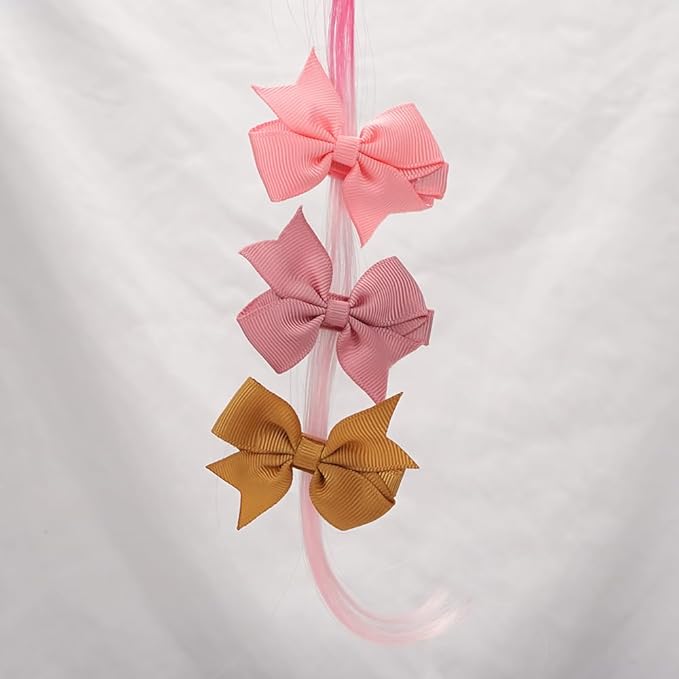 CLLOT Hair Bows, 42PCS 2" Fully Lined Bows Clips for Girls