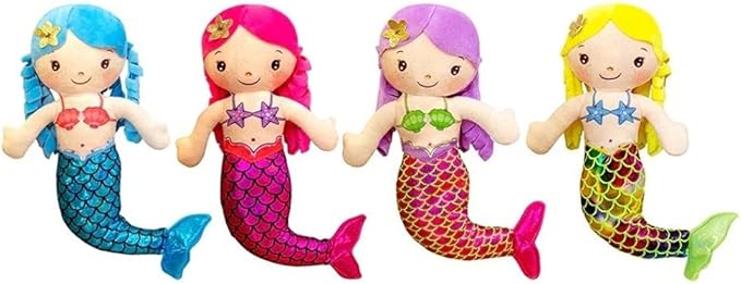 Mermaid Soft Plush Doll Princess for Girls Toddlers & Babies, Mermaid Gifts for Girls 50cm)