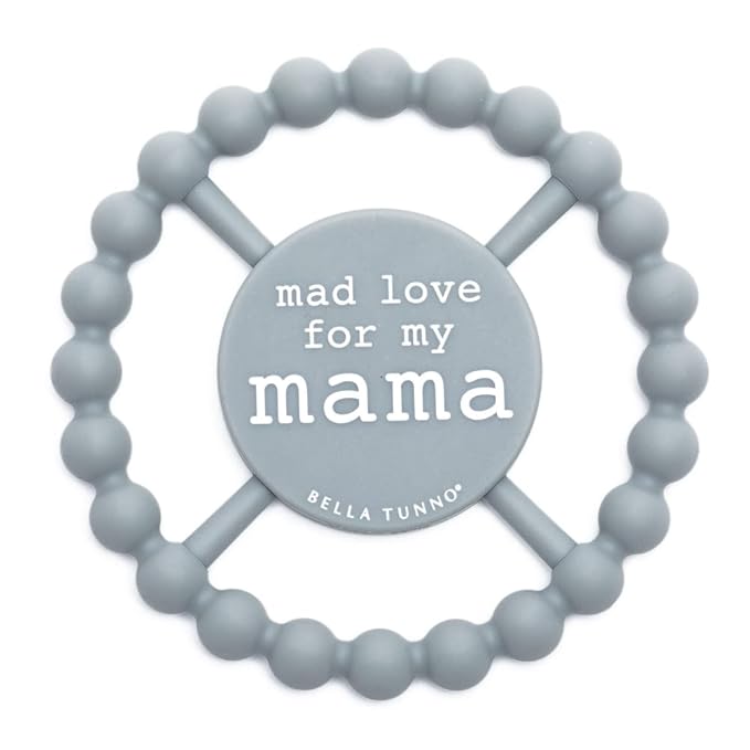 Bella Tunno Happy Teether ??Soft & Easy Grip Baby Teether Toy, Silicone Teether Ring to Help Soothe Gums