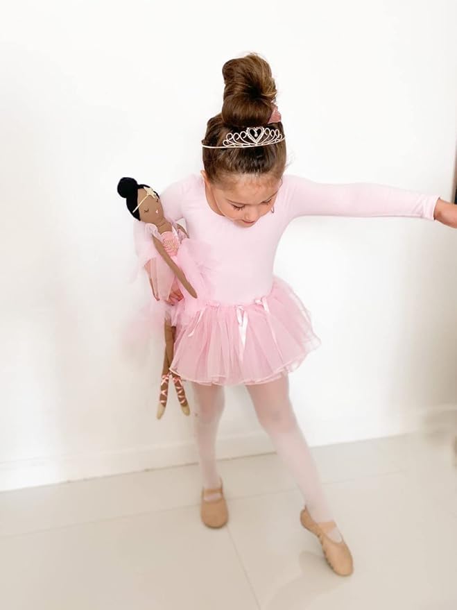 MON AMI Prima Ballerina African American Doll – 22”, Soft & Cuddly Stuffed Plush Doll