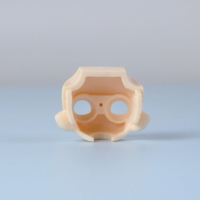 YMY No Makeup Doll Head DIY Blank GSC Face 1/12 Scale Head Doll Accessories for Obitsu 11(Boy-Black)