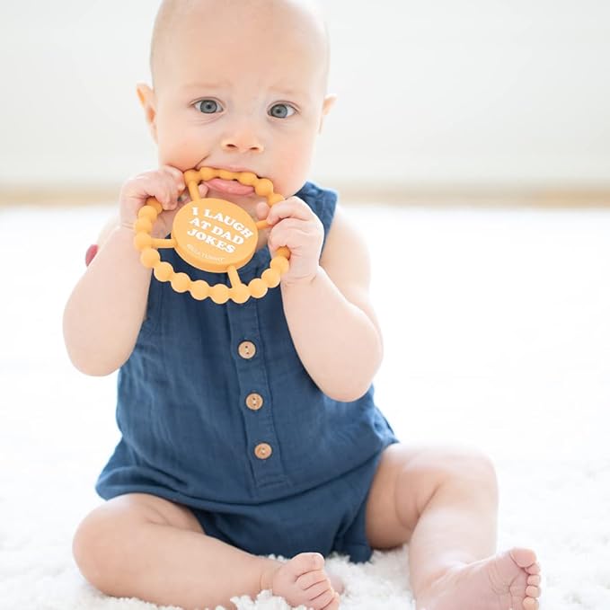 Bella Tunno Happy Teether ??Soft & Easy Grip Baby Teether Toy, Silicone Teether Ring to Help Soothe Gums