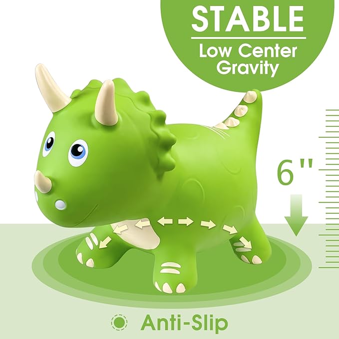 HotMax Dinosaur Bouncy Hopper Toys, Bouncy Horse for Toddlers 18 Months 2 3 4 Year