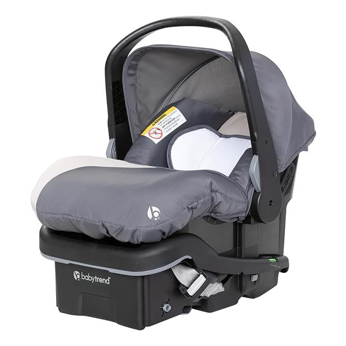 Baby Trend Sit N' Stand 5-in-1 Shopper Stroller w/Canopy & Storage Basket & EZ-Lift Plus Lightweight Infant Car Seat w/Cozy Cover & Base, Magnolia