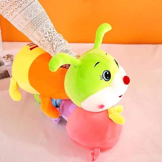 Multicolor Caterpillar Stuffed Animal Big Hugging Pillow Cute Plush Soft Pillow Doll,Giant Plush Toy (27.5inch/70cm)