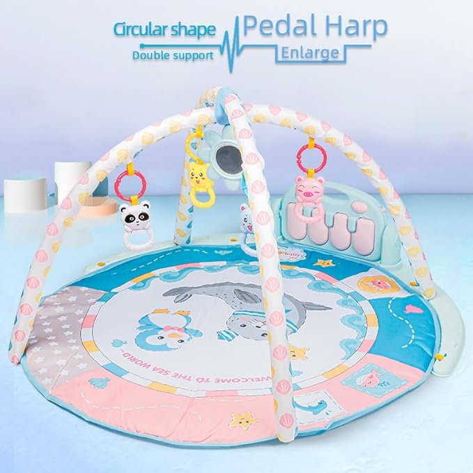 Toddler Baby Play Gym Mat Tummy Time Activity Mat Baby