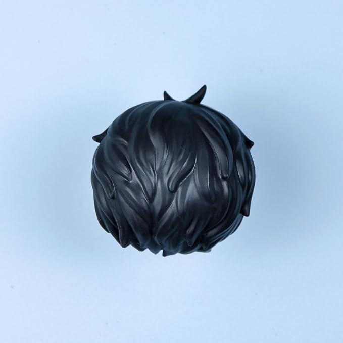 YMY No Makeup Doll Head DIY Blank GSC Face 1/12 Scale Head Doll Accessories for Obitsu 11(Boy-Black)