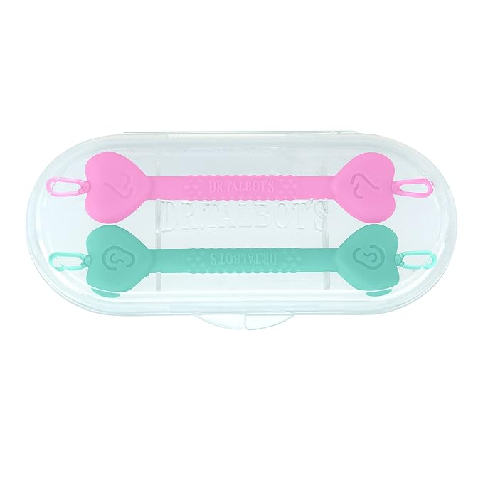 Dr. Talbot's Safe Ear Wax Removal Tool and Nose Cleaner for Baby with Travel Case - 2-Pack