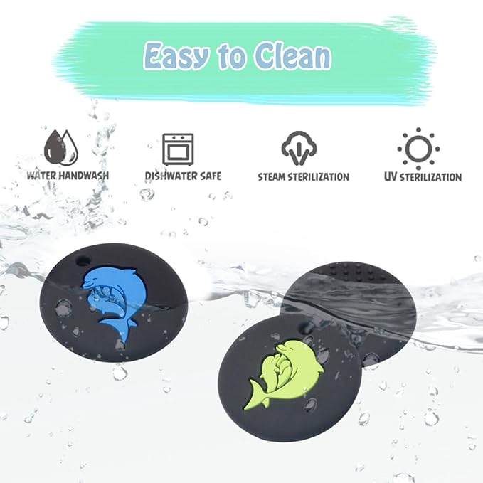 Chew Necklaces for Sensory Kids, Silicone Chewy Necklace 3Pack for Children with Autism