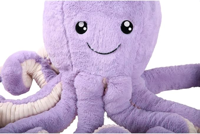 DENTRUN Octopus Stuffed Animals, Giant Octopus Plush Doll Play Toys for Kids Girls Boys Adults Birthday Xmas Halloween Present Stuffed Sea Animals Plushie 7/16/24/32 Inches, 5 Colors