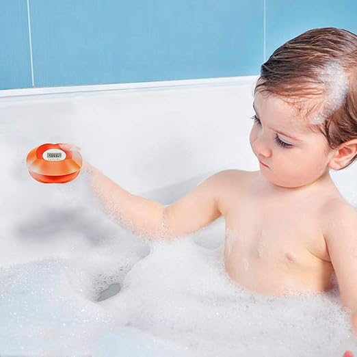 Famidoc Baby Bath Thermometer Floating Toy Bath Tub Thermometers, Flower
