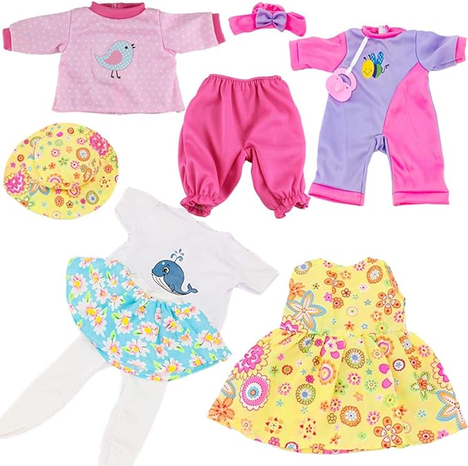 SOTOGO 20 Pieces Baby Doll Care Set Doll Feeding and