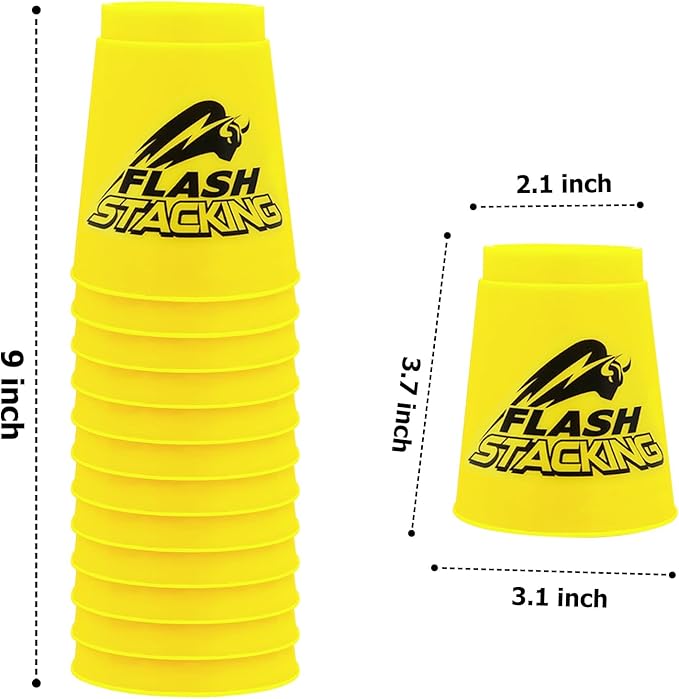 Cup Stacking Game, 12pcs Stacking Cups Set