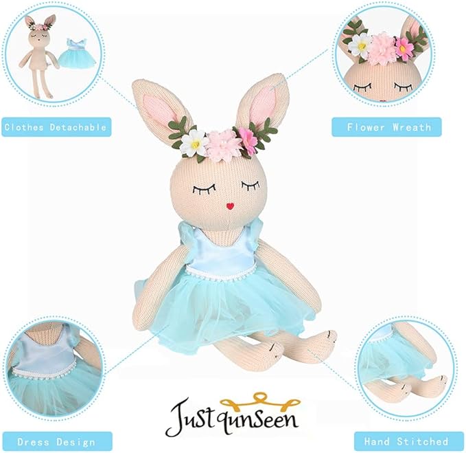 Ballerina Doll Handmade Stuffed Animal Bunny Stuffed Animal Bunny Plush
