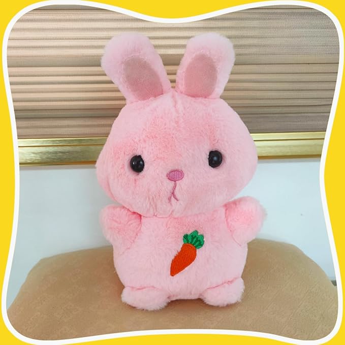 Soft and Cuddly Pink Animal Plush Toy, Dreamy Soft and Cuddly Pink Plush Doll 3+ (Rabbit)